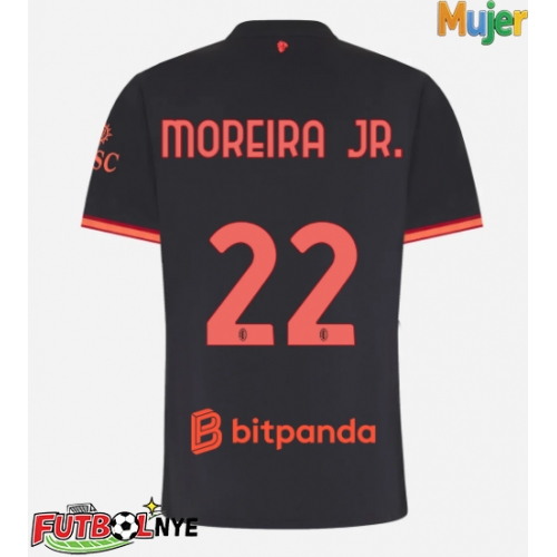 Camiseta AC Milan Diego Moreira #22 Tercera Equipación para mujer 2026-27 manga corta